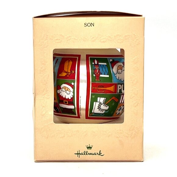 Vintage Hallmark 1981 Son Christmas Satin Ornament Keepsake Unbreakable - Picture 2 of 8